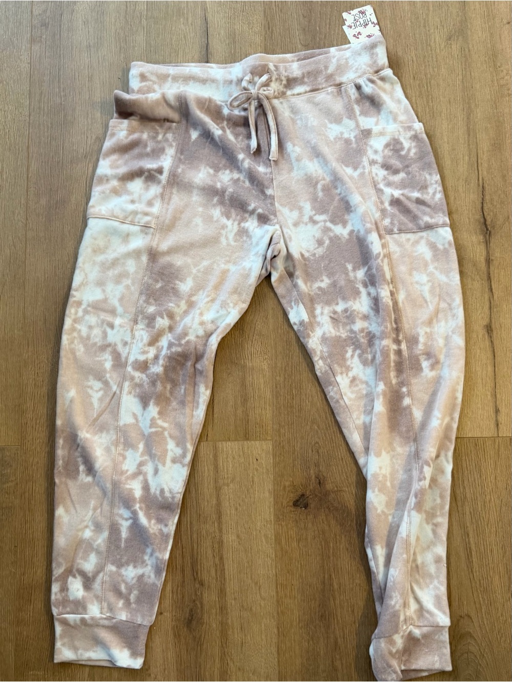 Tie-Dye Jogger Pants - Pink Cream